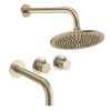 Crosswater Module Shower Set 3 Brushed Brass 300mm