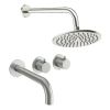 Crosswater Module Shower Set 3 Brushed Nickel 200mm
