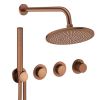 Crosswater Module Shower Set 8 Brushed Bronze 300mm