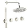 Crosswater Module Shower Set 8 Brushed Nickel 300mm