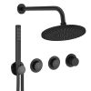 Crosswater Module Shower Set 8 Matt Black 300mm