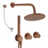 Crosswater Module Shower Set 9 Brushed Bronze 200mm