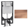 Crosswater MPRO Stainless Steel Frame Set 3 Brushed Bronze