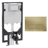Crosswater MPRO Stainless Steel Frame Set 3 Brushed Brass