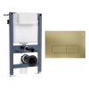 Crosswater MPRO Stainless Steel Frame Set 4 Brushed Brass