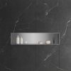 Bath Style Niche Non Lit 1190 x 260mm Brushed Steel