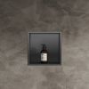 Bath Style Niche Non Lit 300 x 300mm Brushed Gunmetal Black