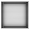 Bath Style Niche Non Lit 300 x 300mm Brushed Steel