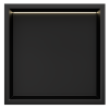 Bath Style Niche With LED Light 300 x 300mm Matt Black
