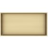 Bath Style Niche Non Lit 600 x 300mm Brushed Brass