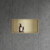 Bath Style Niche Non Lit 600 x 300mm Brushed Brass