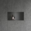 Bath Style Niche Non Lit 600 x 300mm Brushed Gunmetal Black