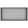 Bath Style Niche Non Lit 600 x 300mm Brushed Steel