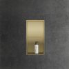 Bath Style Niche Dual Non Lit 600 x 300mm Brushed Brass