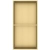 Bath Style Niche Dual Non Lit 600 x 300mm Brushed Brass