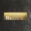 Bath Style Niche With LED Light 1190 x 260mm Brushed Brass