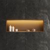 Bath Style Niche With LED Light 1190 x 260mm Brushed Bronze