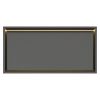 Bath Style Niche With LED Light 600 x 300mm Brushed Gunmetal Black