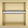 Bath Style Recessed Toilet Roll Holder Brushed Brass