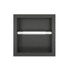 Bath Style Recessed Toilet Roll Holder Matt Black