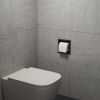 Bath Style Recessed Toilet Roll Holder Matt Black
