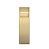 Bath Style Recessed Toilet Roll Holder &amp; Brush Holder Brushed Brass