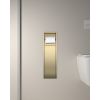 Bath Style Recessed Toilet Roll Holder &amp; Brush Holder Brushed Brass
