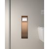 Bath Style Recessed Toilet Roll Holder &amp; Brush Holder Brushed Bronze