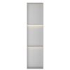 Bath Style Triple Niche With LED Light 1190 x 285mm Brushed Steel