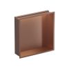 Crosswater MPRO Niche 305 x 305mm x 80mm with LED Light Strip Brushed Bronze