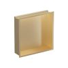 Crosswater MPRO Niche 305 x 305mm x 80mm with LED Light Strip Brushed Brass 