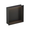 Crosswater MPRO Niche 305 x 305mm x 80mm with LED Light Strip Matt Black