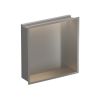 Crosswater MPRO Niche 305 x 305mm x 80mm with LED Light Strip Brushed Stainless Steel