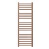Nova 304 Stainless Steel Heated Towel Rail - 1200 x 400mm - Brushed Bronze