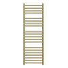 Nova 304 Stainless Steel Heated Towel Rail 1200 x 500mm Brushed Brass