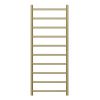 Zen 304 Stainless Steel Heated Towel Rail 1200 x 500mm Brushed Brass
