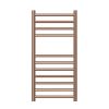 Nova 304 Stainless Steel Heated Towel Rail - 800 x 400mm - Brushed Bronze