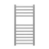 Nova 304 Stainless Steel Heated Towel Rail - 800 x 400mm - Brushed Stainless Steel