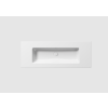 GSI Pura 122 x 46 Wall Hung No Tap Hole Basin White