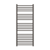 Nova 304 Stainless Steel Heated Towel Rail 1200 x 500mm Brushed Gunmetal Black
