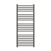 Zen 304 Stainless Steel Heated Towel Rail 1200 x 500mm Brushed Gunmetal Black