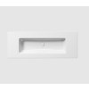 GSI Pura 122 x 46 Wall Hung No Tap Hole Basin White