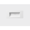 GSI Pura 102 x 46 Wall Hung No Tap Hole Basin White
