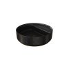 Saneux OXFORD 42cm Countertop Basin 0 Tap Hole - Matt Black with Bronze Vein