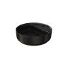 Saneux OXFORD 42cm Countertop Basin 1 Tap Hole - Matt Black with Bronze Vein