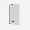 Crosswater OPTIX 10 Hinged Bath Screen 180° with Inline Panel Left Handed Slate