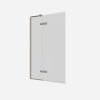 Crosswater Optix 10 Hinged Bath Screen with Inline Panel 180° Left Handed Brushed Nickel