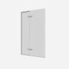 Crosswater Optix 10 Hinged Bath Screen with Inline Panel 90° Left Handed Chrome