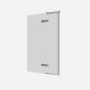 Crosswater Optix 10 Hinged Bath Screen with Inline Panel 90° Right Handed Chrome