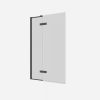 Crosswater Optix 10 Hinged Bath Screen with Inline Panel 90° Left Handed Slate